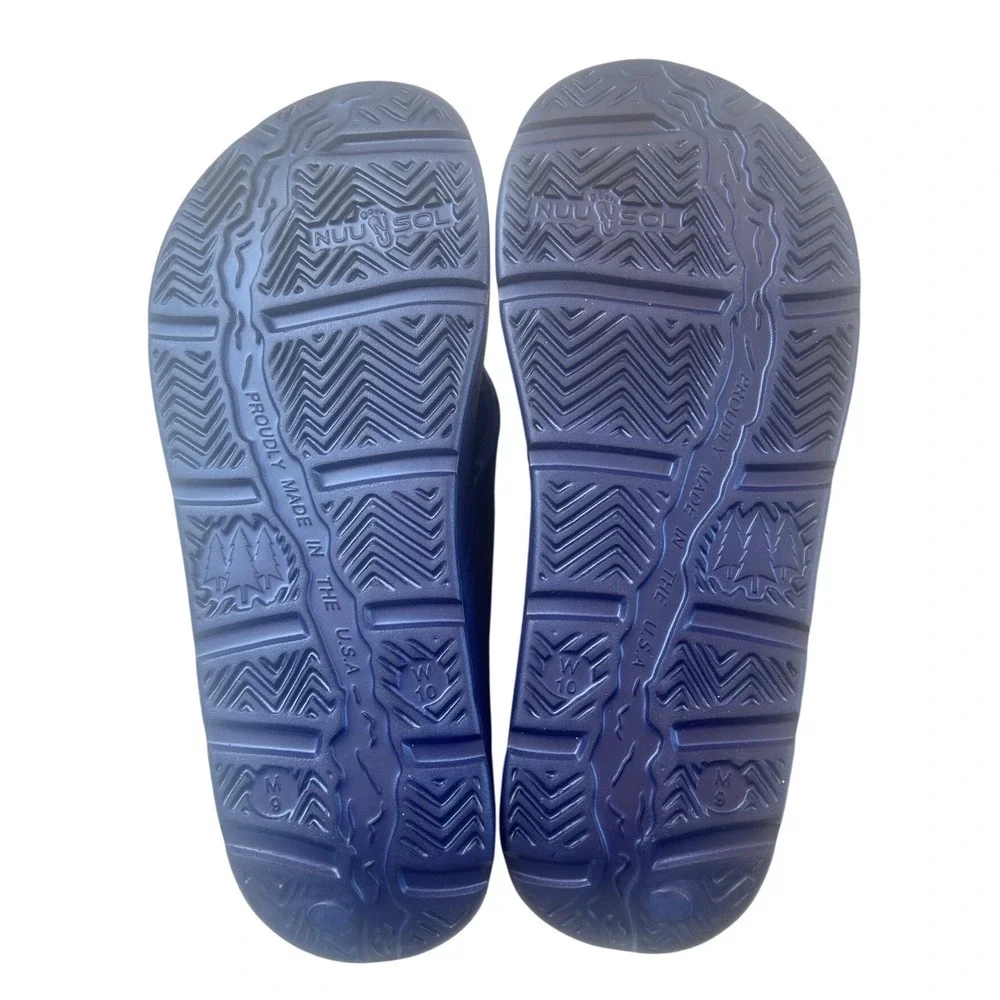 Nuusol Cascade Flip Flops Nav Blue Mens 9 Womens 10 Comfort Recovery Sandals USA